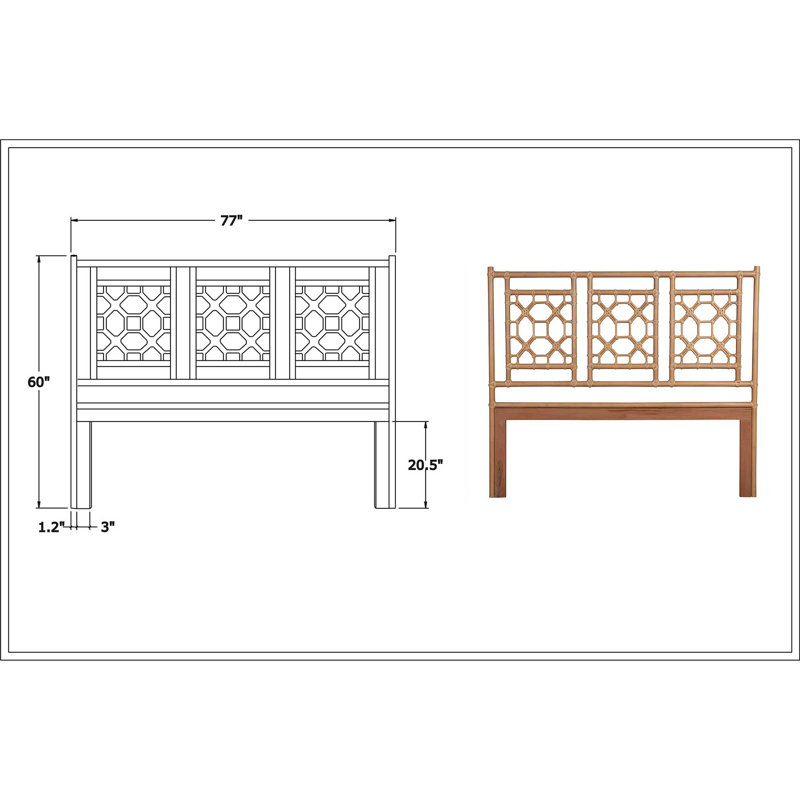 Birch Lane™ Arche Wicker/Rattan OpenFrame Headboard & Reviews Wayfair